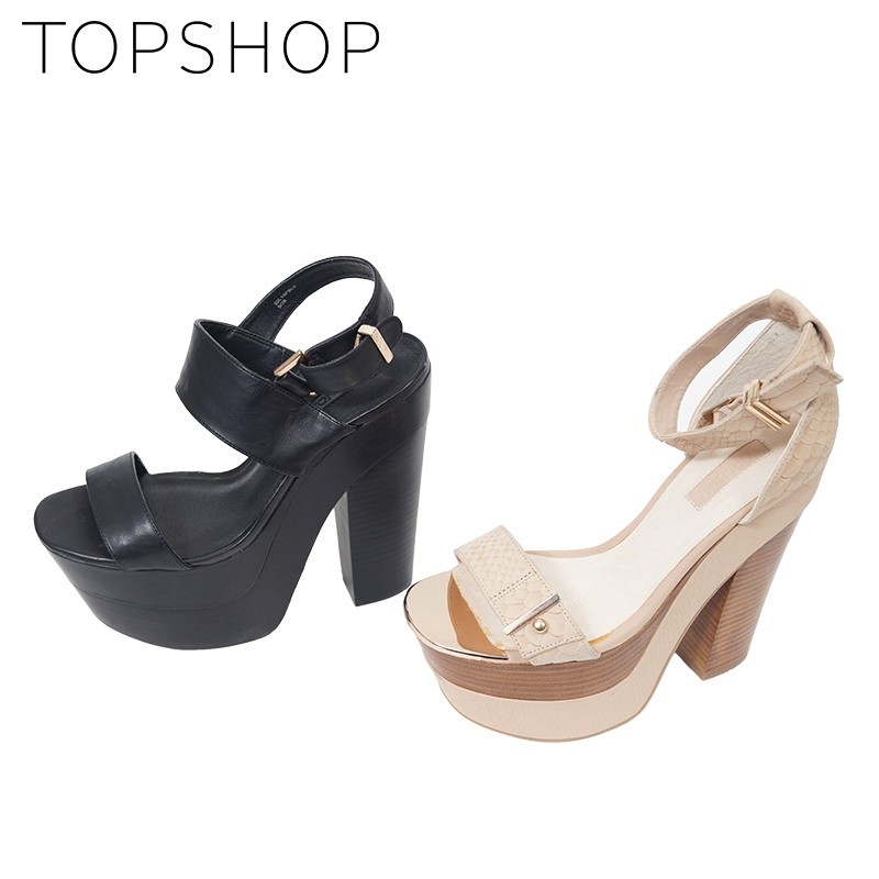 One Day For Ladies - Sandalen met Blokhak van Topshop