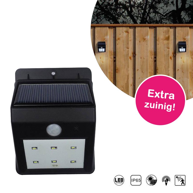 One Day For Ladies - Solar wandlamp 6 led One Day For Ladies - Solar wandlamp 6 led