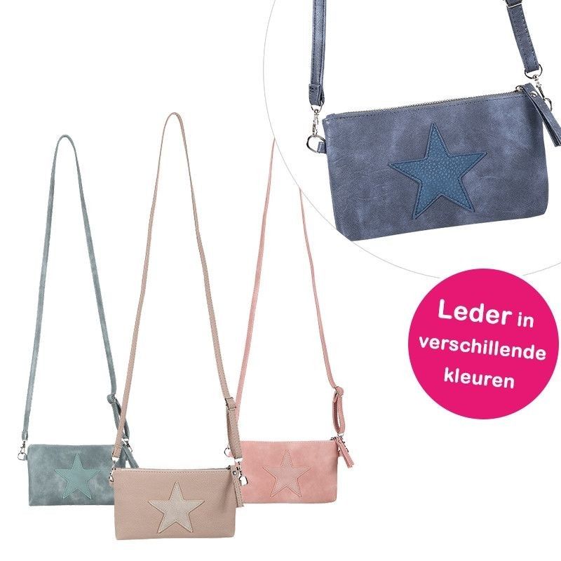 One Day For Ladies - Trendy clutch met ster One Day For Ladies - Trendy clutch met ster