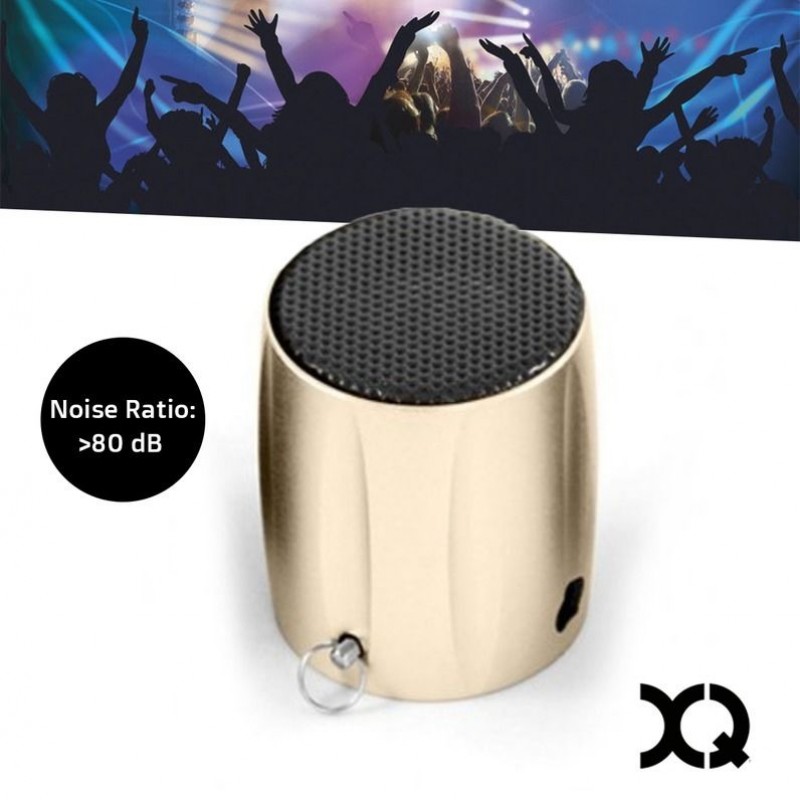 One Day For Ladies - XQISIT B04 Mini Speaker Gold One Day For Ladies - XQISIT B04 Mini Speaker Gold