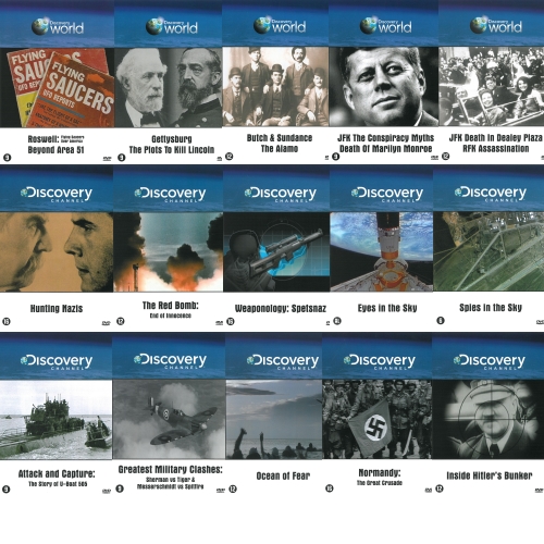 One Day Only - 15 Discovery Channel dvd's