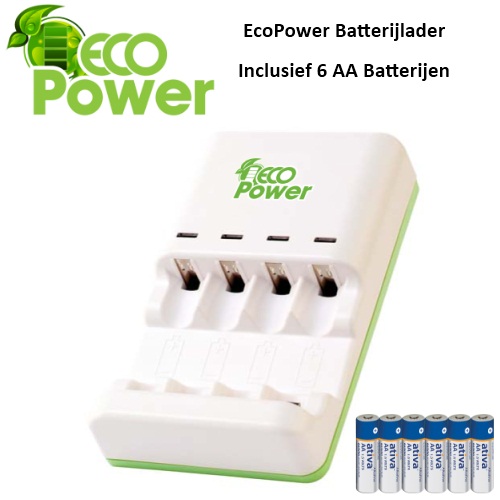 One Day Only - Ecopower Alkaline Batterijlader One Day Only - Ecopower Alkaline Batterijlader