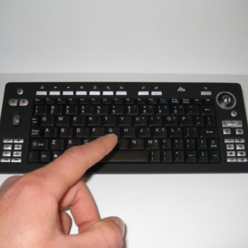 One Day Only - Mini Draadloos Toetsenbord met Trackball One Day Only - Mini Draadloos Toetsenbord met Trackball