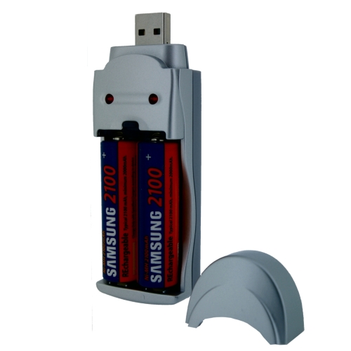 One Day Only - USB batterij lader + 2 Samsung batterijen