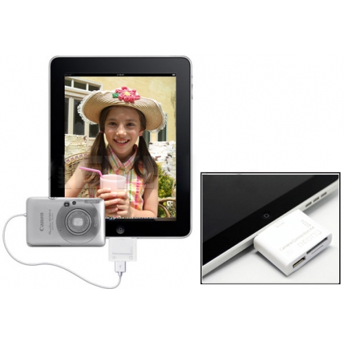 One Day Price - 2 in 1 foto kit geschikt voor de iPad 1 en 2 One Day Price - 2 in 1 foto kit geschikt voor de iPad 1 en 2