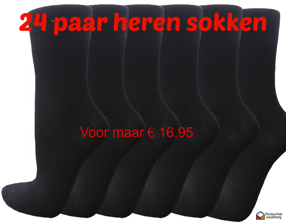 One Day Price - 24 paar heren sokken