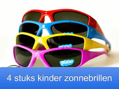 One Day Price - 4 stuks kinder zonnebrillen