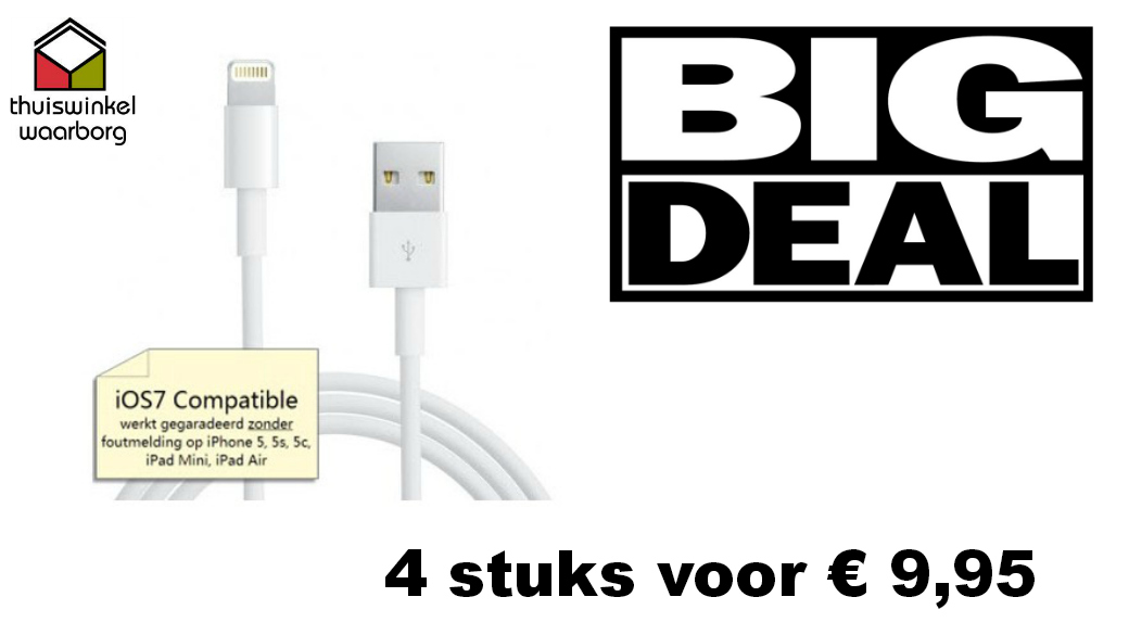 One Day Price - 4 x usb light kabel (1 meter)