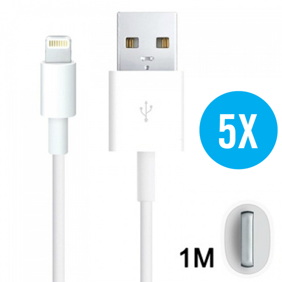 One Day Price - 5 Pack 8-Pin to USB kabel