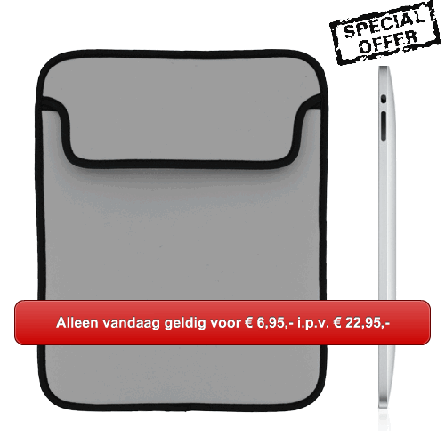 One Day Price - Luxe sleeve geschikt voor iPad