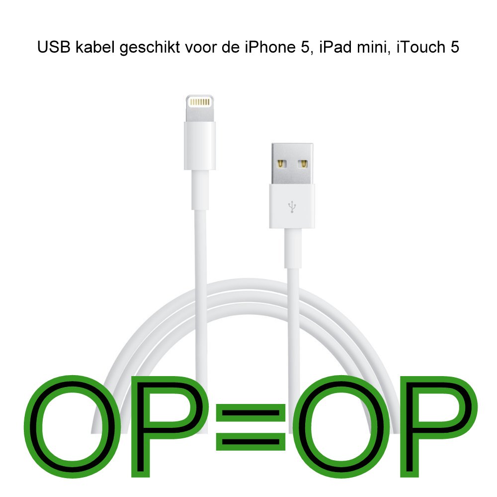 One Day Price - USB kabel geschikt voor de iPhone 5
