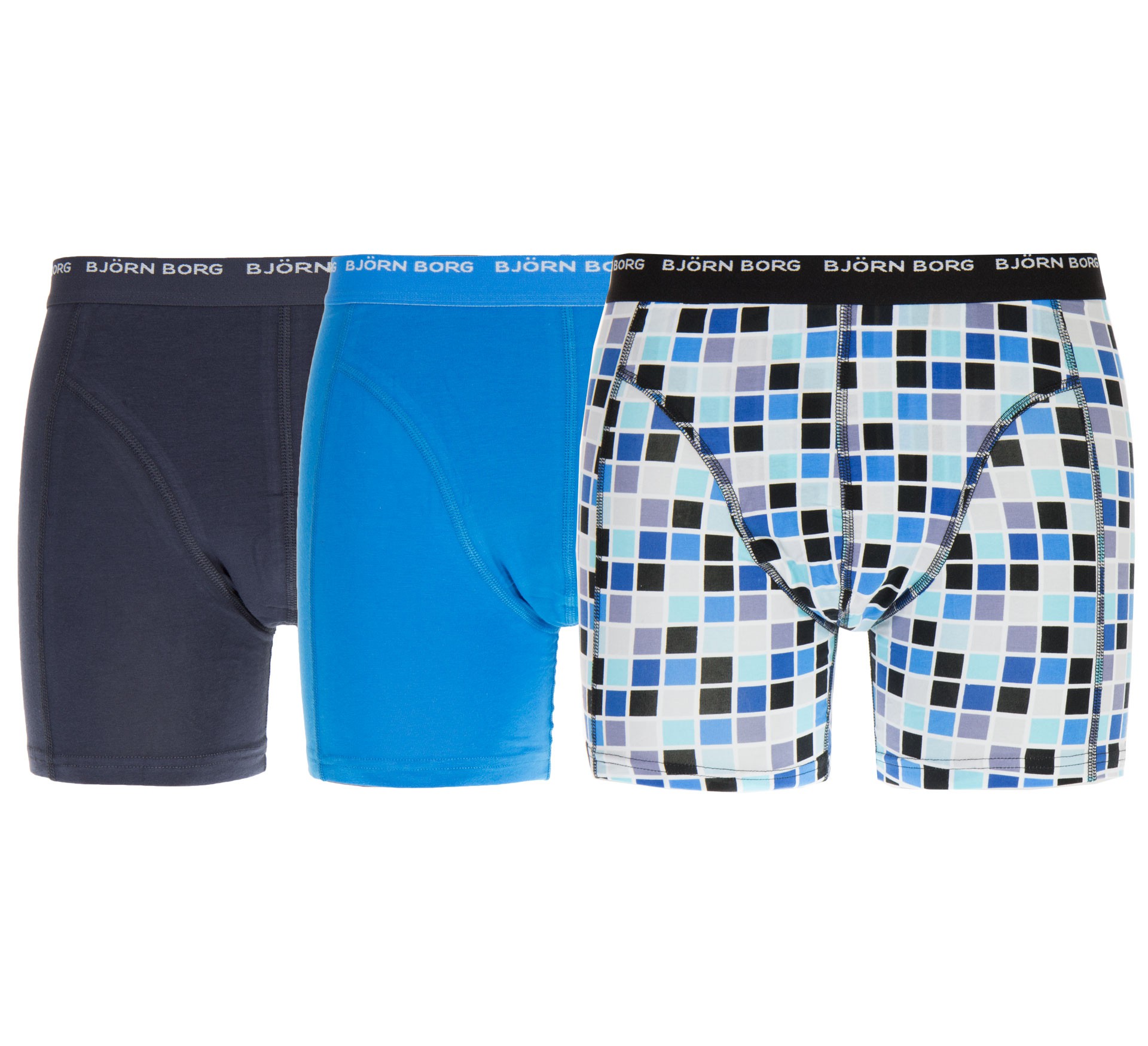 Plutosport - Björn Borg Basic Check Boxershorts (3-pack) Plutosport - Björn Borg Basic Check Boxershorts (3-pack)