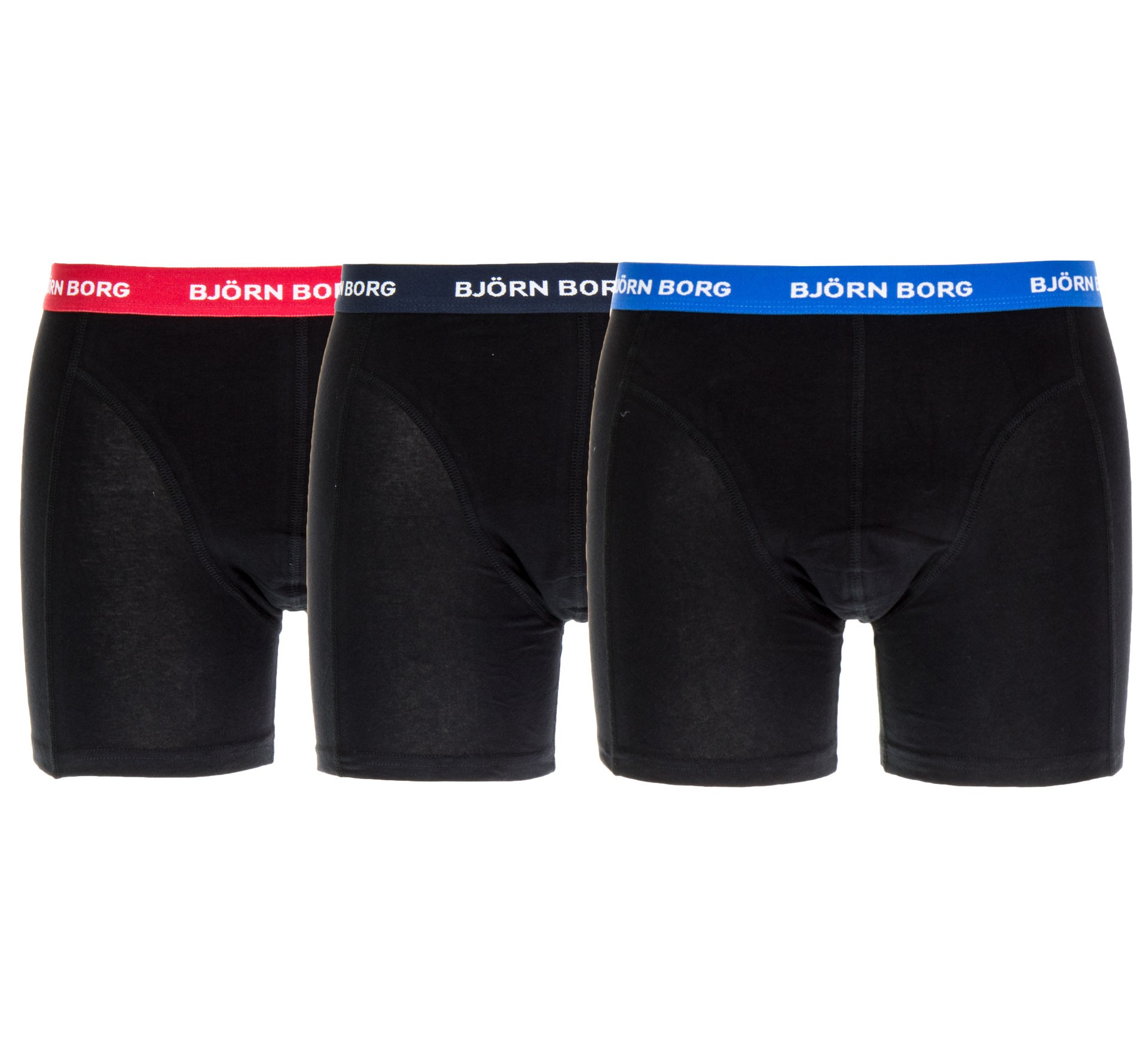 Plutosport - Björn Borg Contrast Solids Boxershorts (3-pack) Plutosport - Björn Borg Contrast Solids Boxershorts (3-pack)