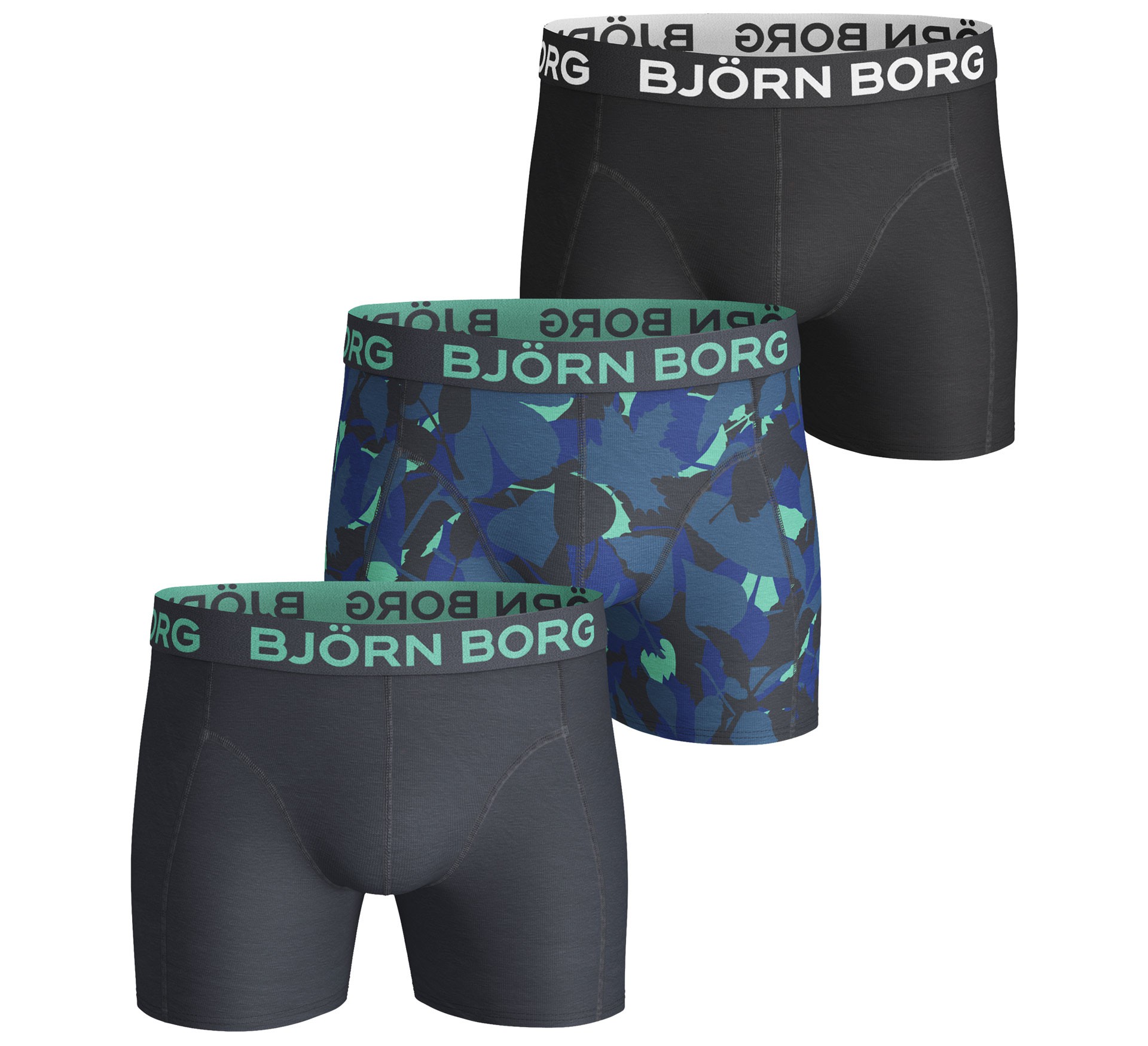 Plutosport - Björn Borg Forest Boxershorts (3-pack) Plutosport - Björn Borg Forest Boxershorts (3-pack)
