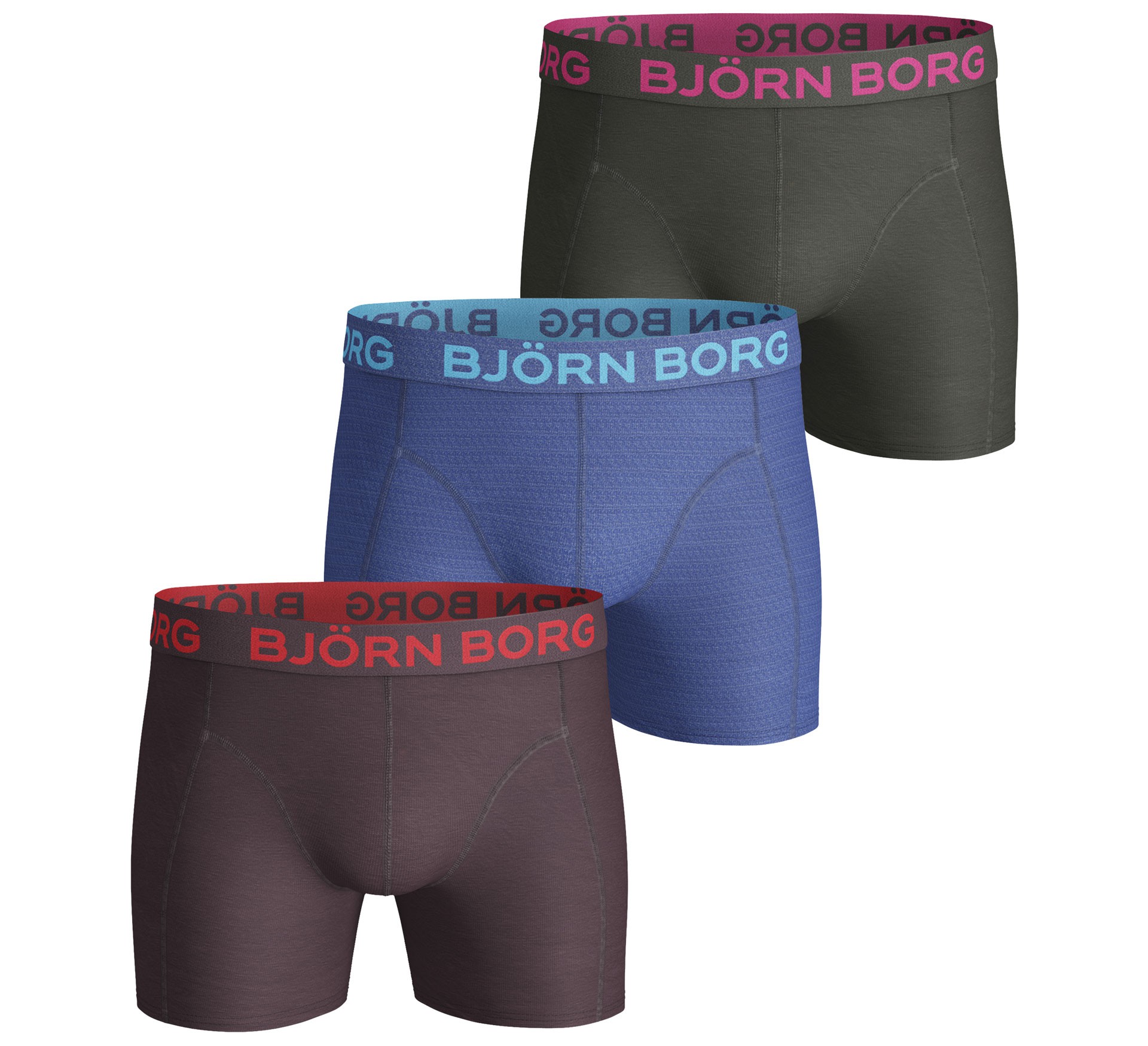 Plutosport - Björn Borg Seasonal Solids Boxershorts (3-pack) Plutosport - Björn Borg Seasonal Solids Boxershorts (3-pack)