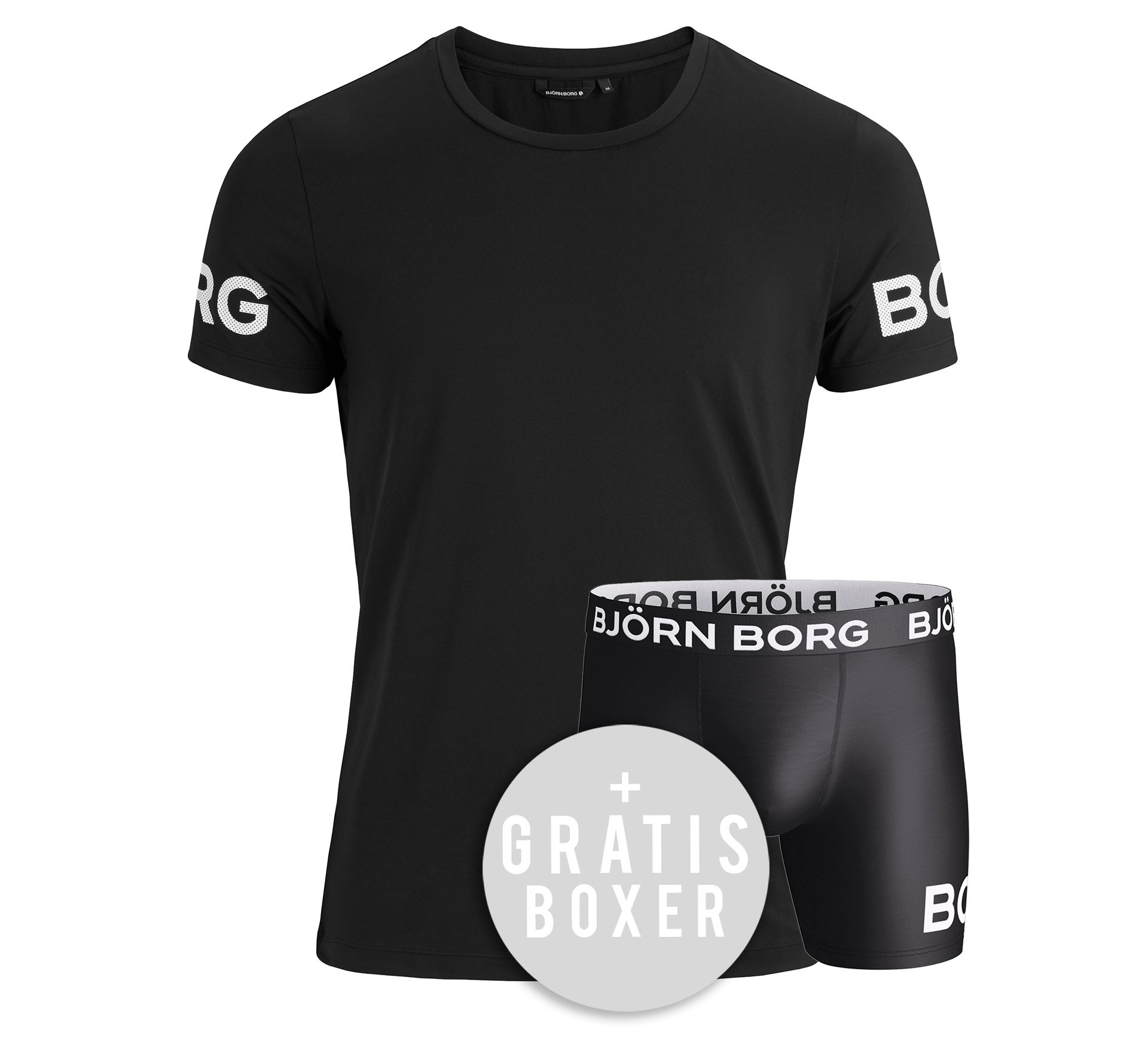 Plutosport - Björn Borg Sports Tee + Boxershorts Set