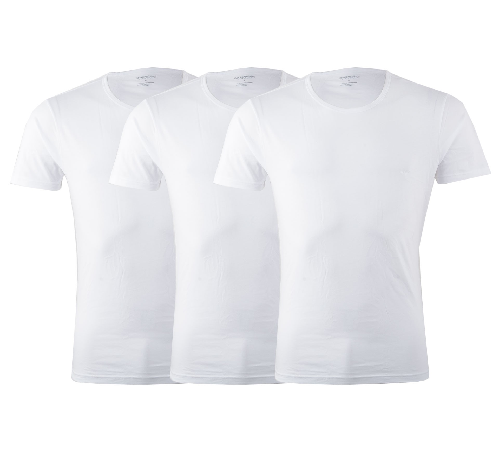 Plutosport - Emporio Armani Crew Neck T-shirt S/Sleeve (3-pack) Plutosport - Emporio Armani Crew Neck T-shirt S/Sleeve (3-pack)