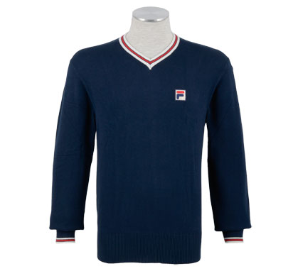 Plutosport - Fila V-hals Sweater Heren Plutosport - Fila V-hals Sweater Heren
