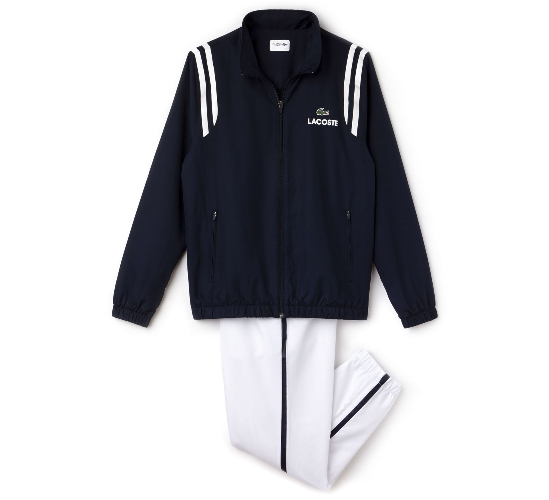 Plutosport - Lacoste Sport Tennis Contrast Bands Tracksuit Plutosport - Lacoste Sport Tennis Contrast Bands Tracksuit