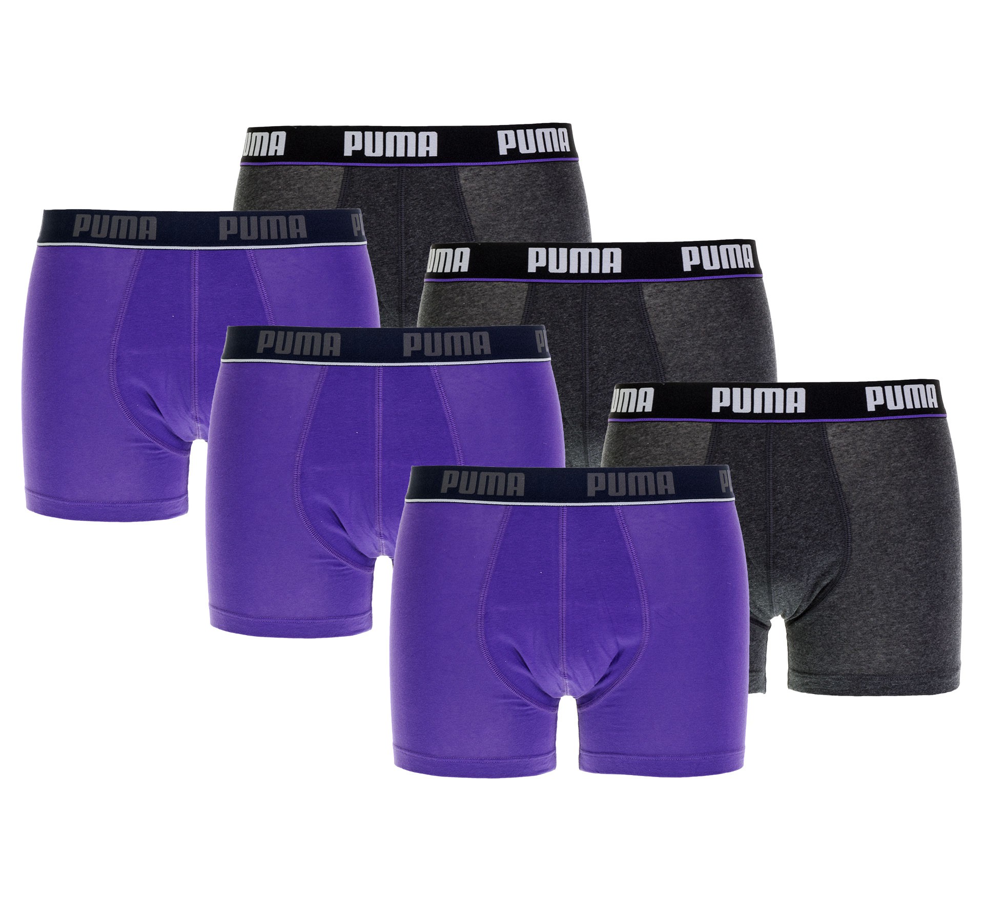 Plutosport - Puma Basic Boxer New Waistb (6-pack) Plutosport - Puma Basic Boxer New Waistb (6-pack)