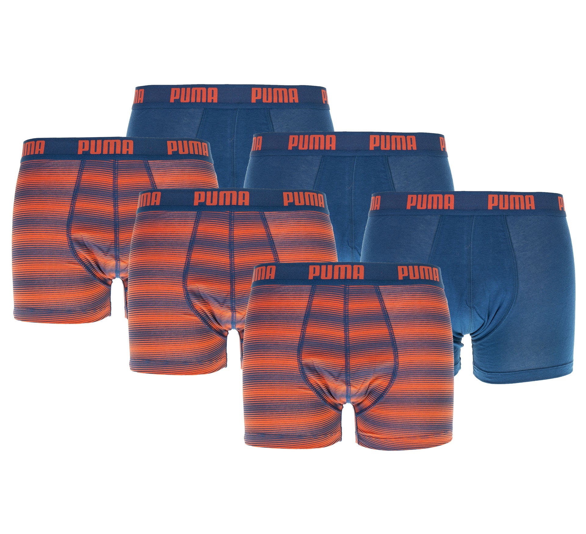 Plutosport - Puma Basic Stripe Design Boxershorts (6-pack)