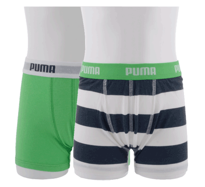 Plutosport - Puma Big Stripe Boxer Shorts Jongens 2-Pack