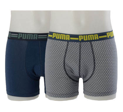 Plutosport - Puma Honeycomb Boxershorts Heren (2-Pack)