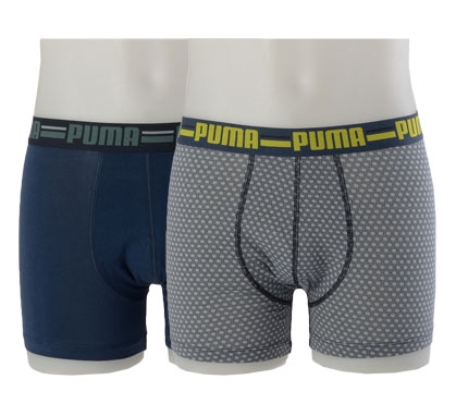 Plutosport - Puma Honeycomb Boxershorts Heren (2-Pack) Plutosport - Puma Honeycomb Boxershorts Heren (2-Pack)