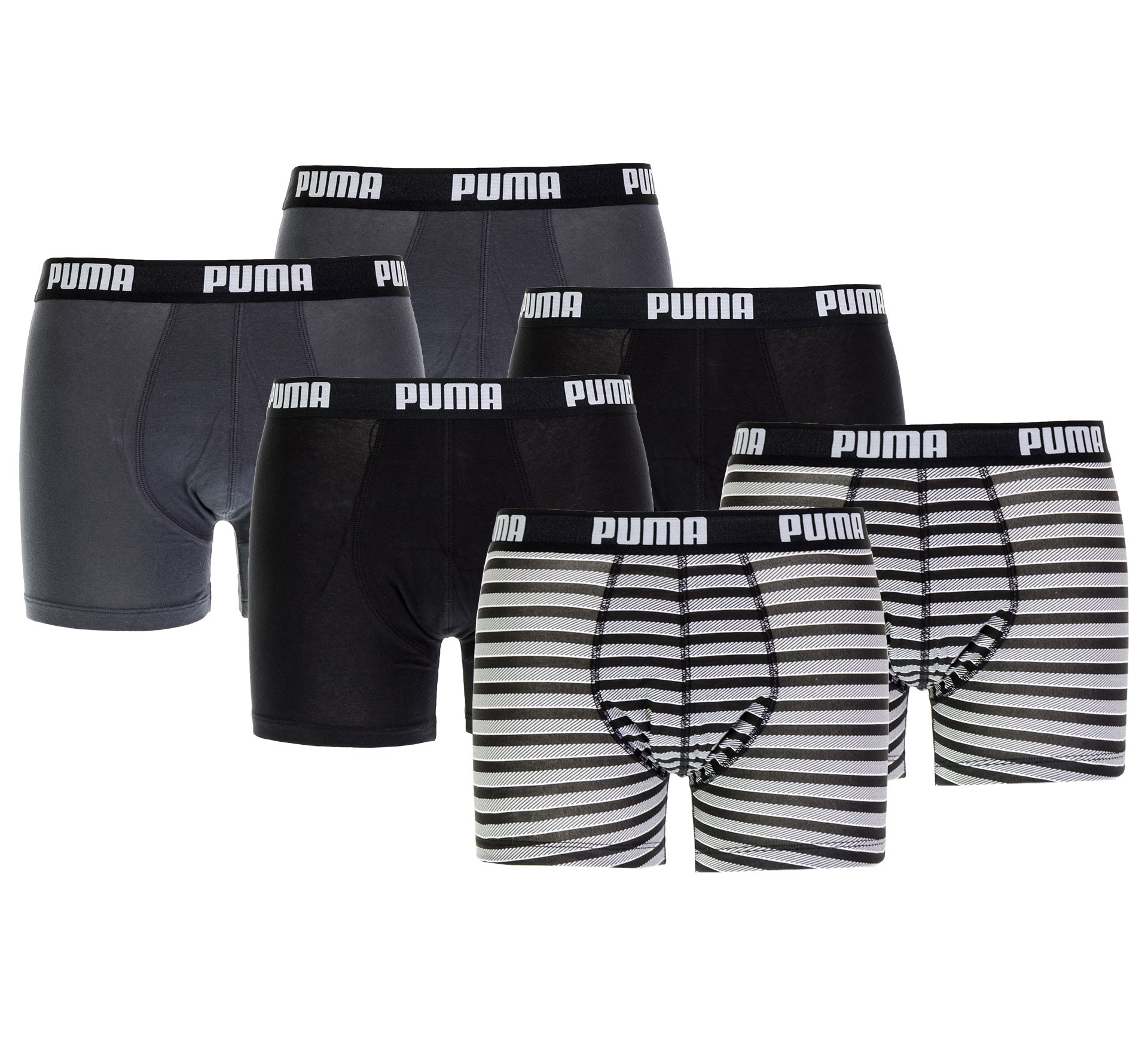 Plutosport - Puma Printed Stripe Boxer (6-pack)