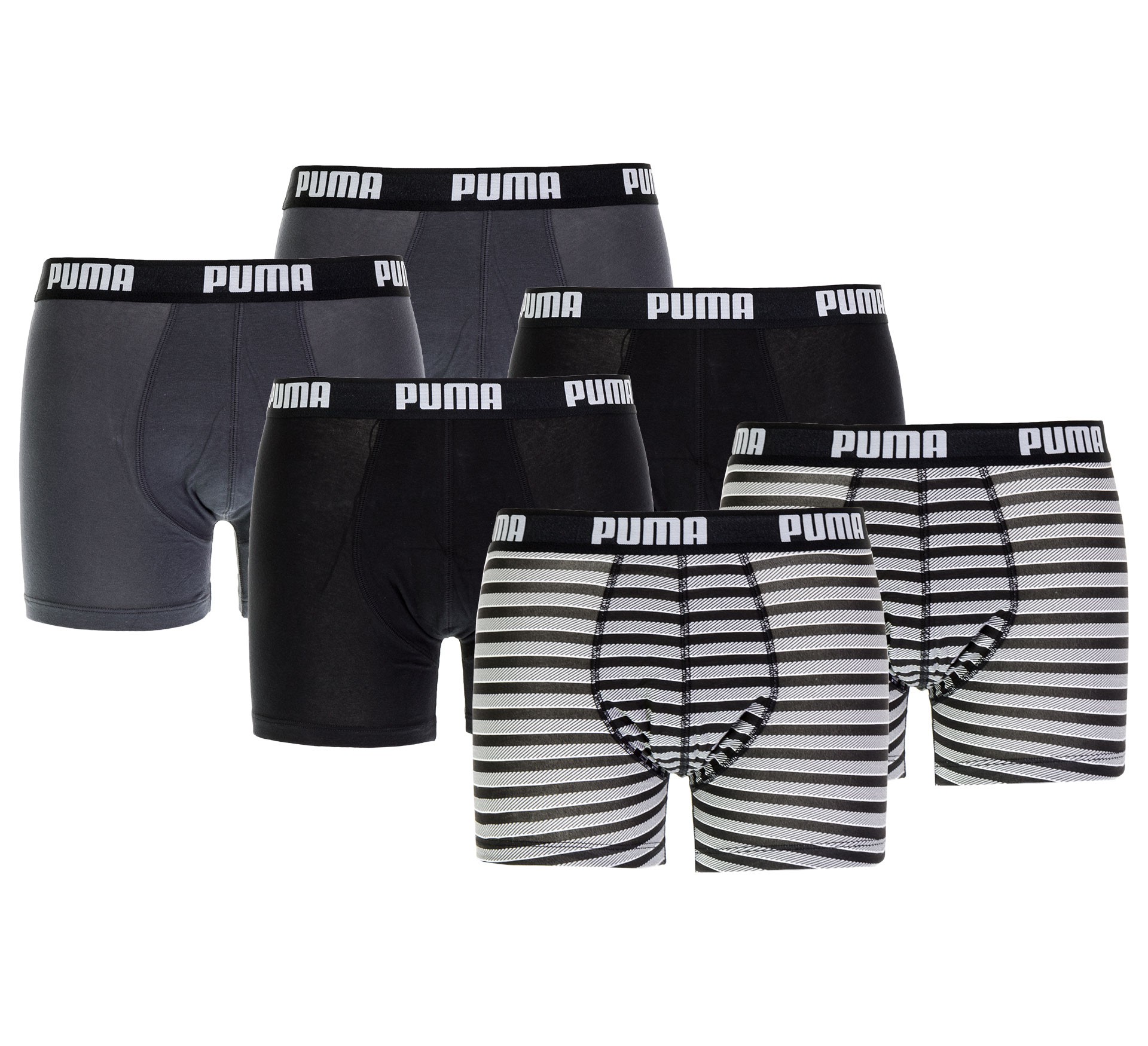 Plutosport - Puma Printed Stripe Boxer (6-pack) Plutosport - Puma Printed Stripe Boxer (6-pack)