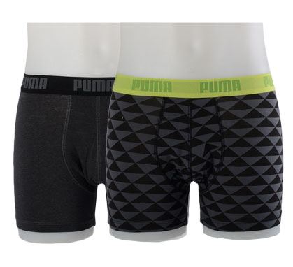 Plutosport - Puma Triangled Boxershorts Heren (2-Pack)