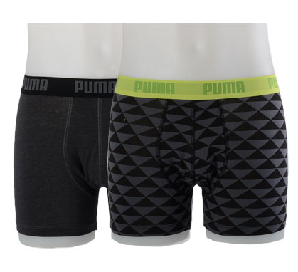 Plutosport - Puma Triangled Boxershorts Heren (2-Pack) Plutosport - Puma Triangled Boxershorts Heren (2-Pack)