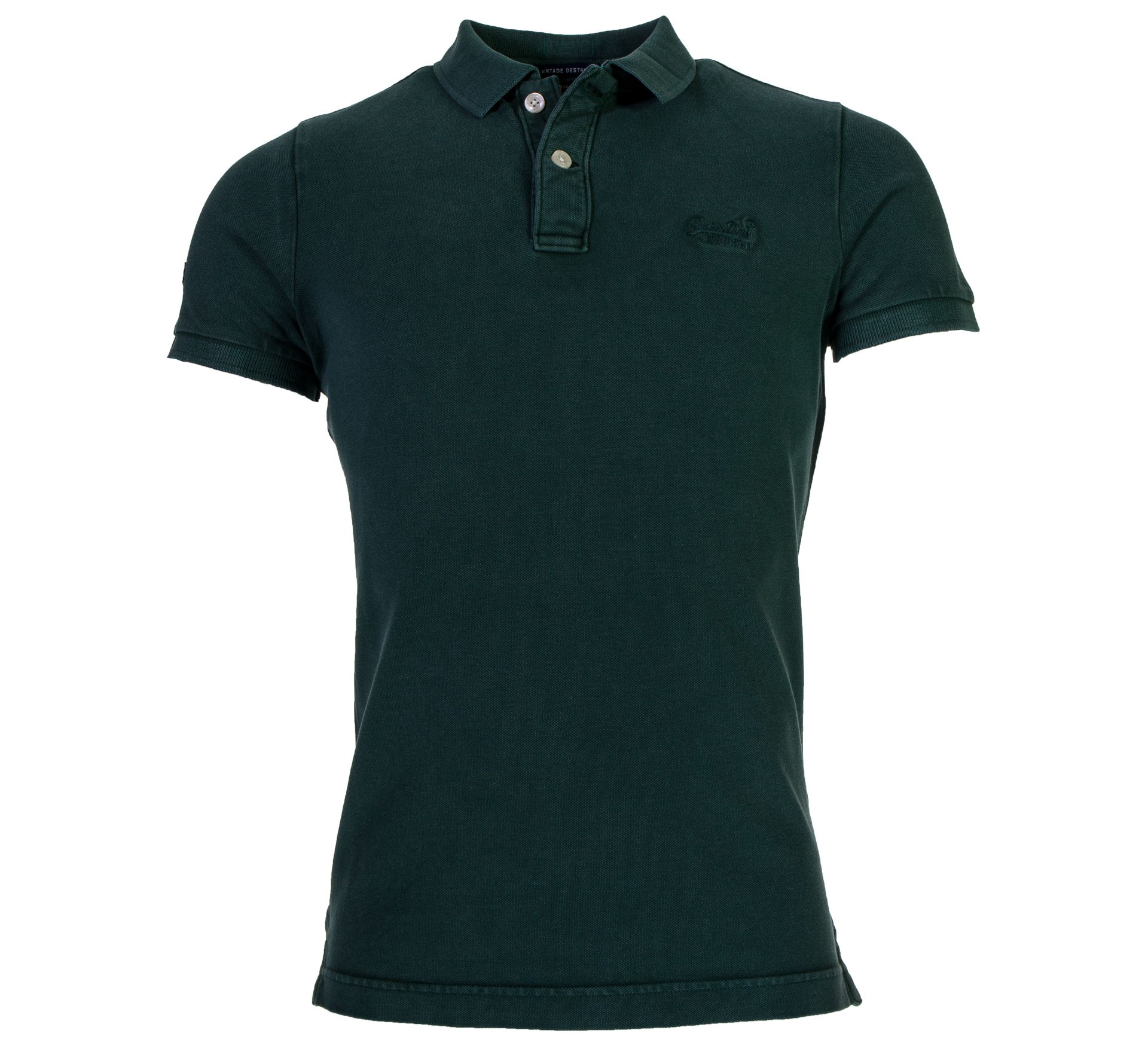 Plutosport - Superdry Vintage Destroy SS Pique Polo Plutosport - Superdry Vintage Destroy SS Pique Polo