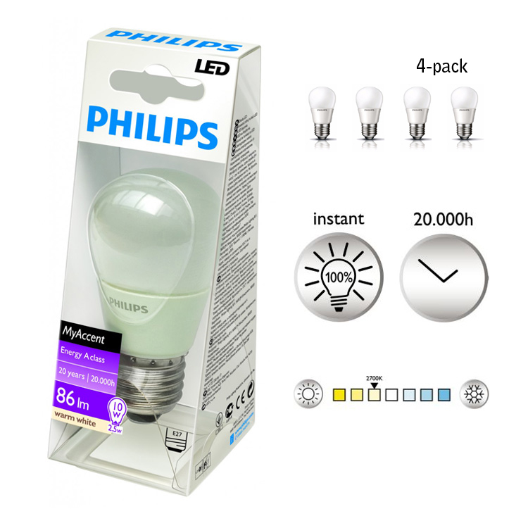 Price Attack - 4 Pack Philips Led Lampen Price Attack - 4 Pack Philips Led Lampen