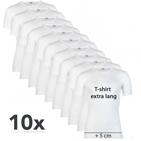 Seal de Deal - 10 x extra lange T-shirts RONDE HALS! Seal de Deal - 10 x extra lange T-shirts RONDE HALS!