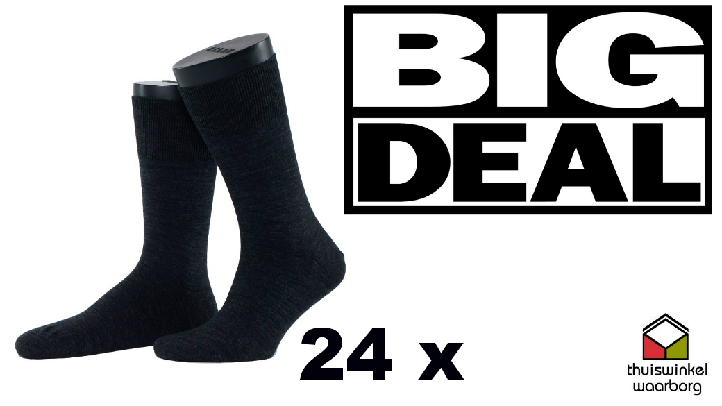 Seal de Deal - 24 paar heren sokken- maat 39-42 Seal de Deal - 24 paar heren sokken- maat 39-42