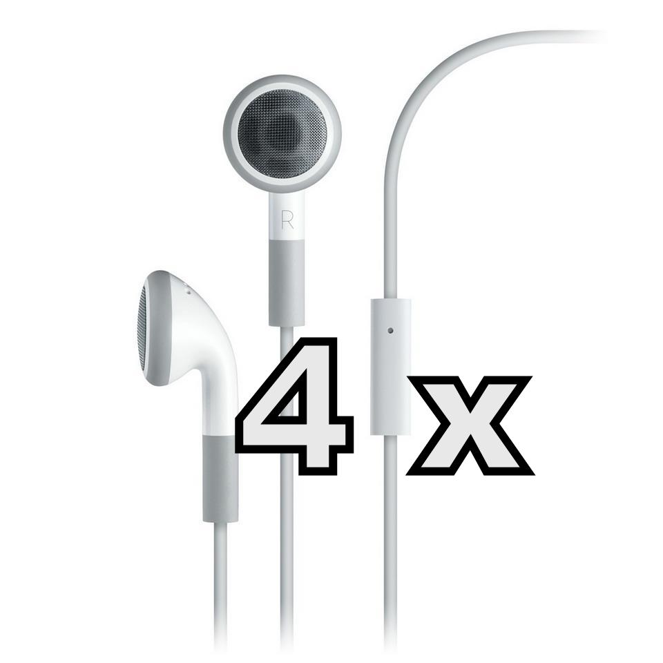 Seal de Deal - 4 x Headset hands-free geschikt voor Apple Seal de Deal - 4 x Headset hands-free geschikt voor Apple