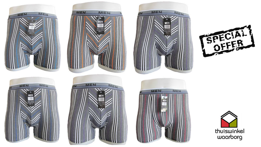 Seal de Deal - 6 x heren boxershorts Seal de Deal - 6 x heren boxershorts