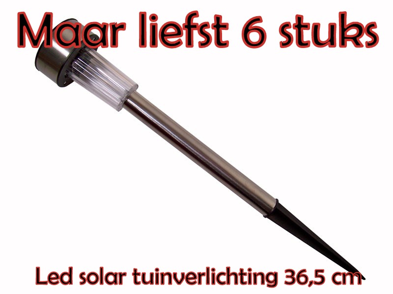 Seal de Deal - 6 x Solar Led tuinlampen Seal de Deal - 6 x Solar Led tuinlampen
