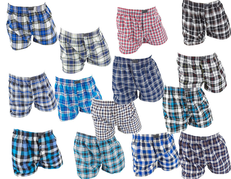 Seal de Deal - 8 stuks Geweven katoenen Boxershorts Seal de Deal - 8 stuks Geweven katoenen Boxershorts