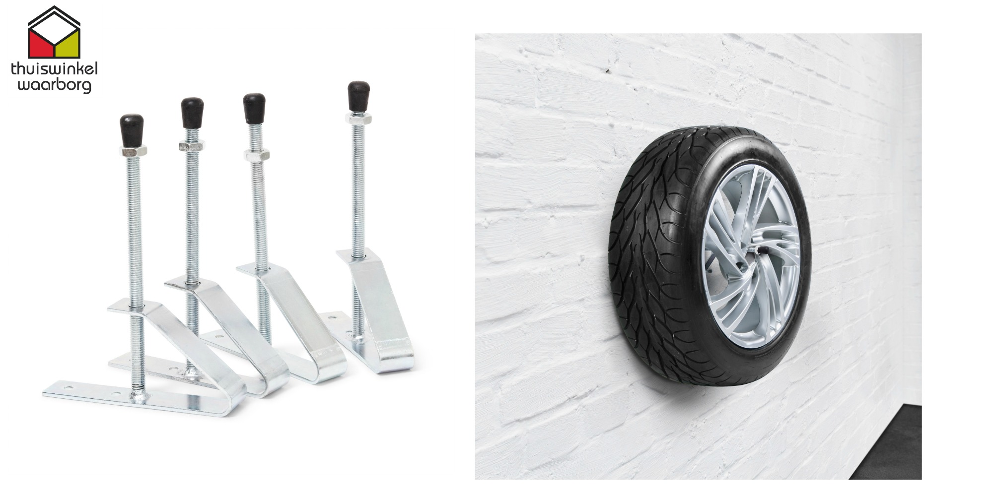 Seal de Deal - Autobanden muurhouders 4 stuks Seal de Deal - Autobanden muurhouders 4 stuks