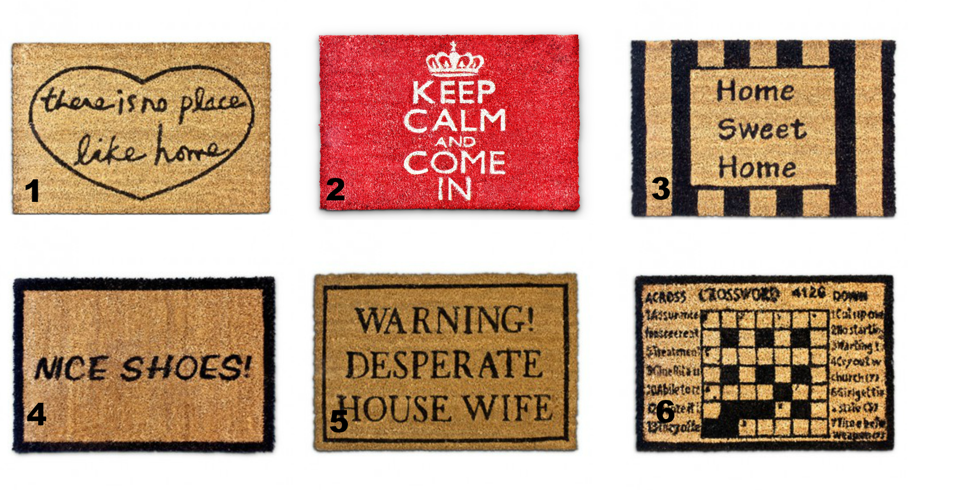 Seal de Deal - Deurmat- keuze 6 designs Seal de Deal - Deurmat- keuze 6 designs