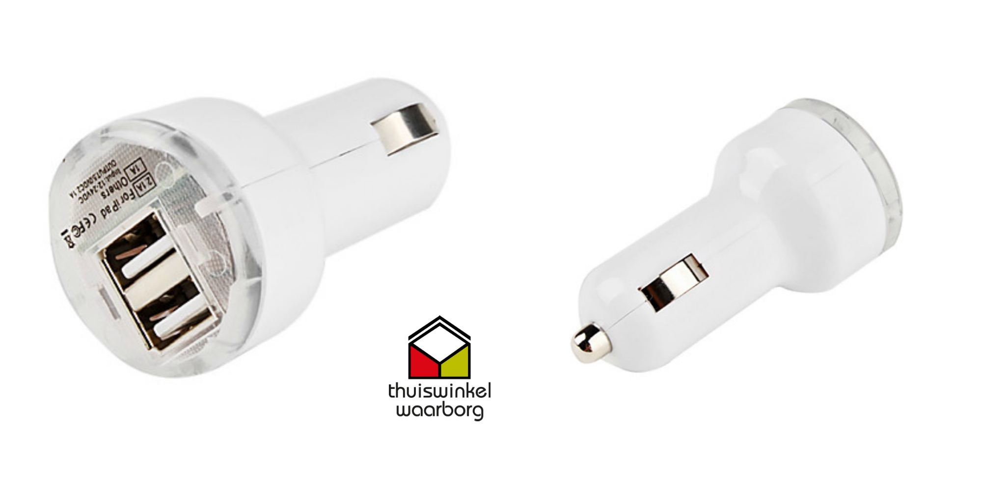 Seal de Deal - Dubbele USB autolader Seal de Deal - Dubbele USB autolader