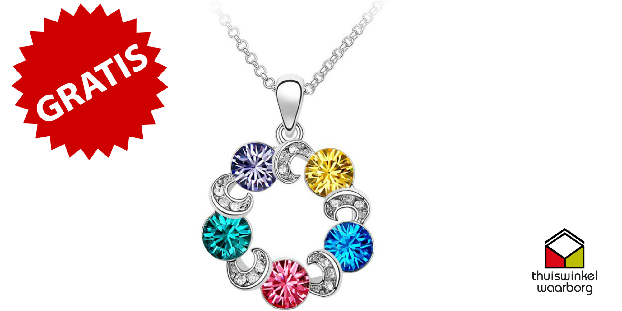 Seal de Deal - Rainbow deluxe ketting Seal de Deal - Rainbow deluxe ketting