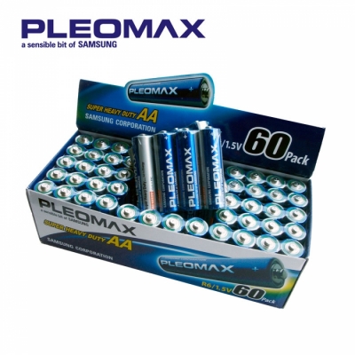 Slimme Deals - 60 Samsung Pleomax AA Super Heavy Duty batterijen Slimme Deals - 60 Samsung Pleomax AA Super Heavy Duty batterijen