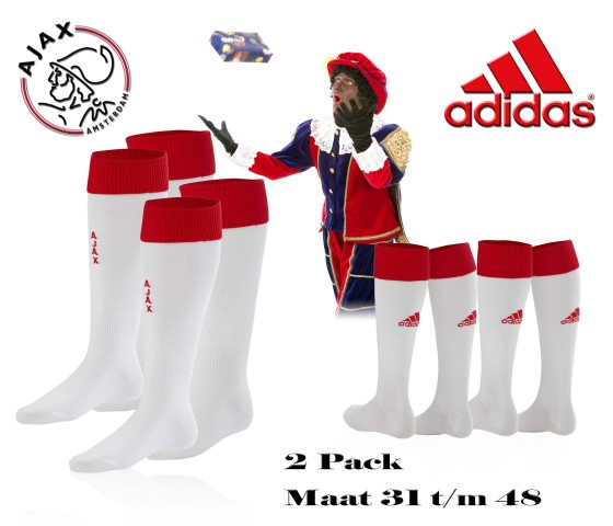 Sport4Sale - Adidas AJAX Thuis Sokken 2 Pack Sport4Sale - Adidas AJAX Thuis Sokken 2 Pack
