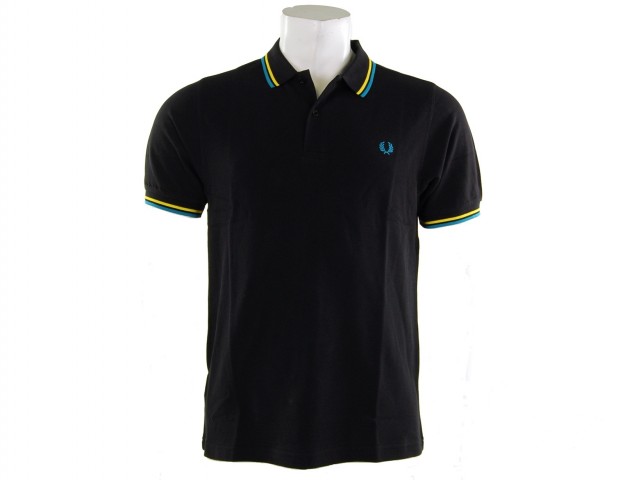 Sport4Sale - Fred Perry - Slim Fit Tipped Polo Pique Shirt Sport4Sale - Fred Perry - Slim Fit Tipped Polo Pique Shirt