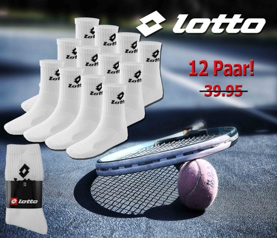 Sport4Sale - Lotto Sokken 12 Pack