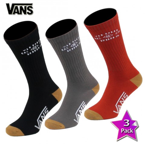 Sport4Sale - Vans Van Doren 3-Pack Sokken Sport4Sale - Vans Van Doren 3-Pack Sokken