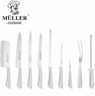 Spullen.nl - Müller Cuisine Masterchief 9 delige messenset Spullen.nl - Müller Cuisine Masterchief 9 delige messenset